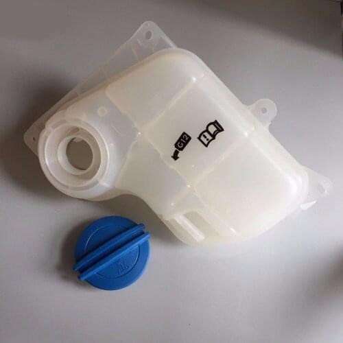 Coolant Expansion Tank Reservoir + Cap Fit For V-W PASSAT AU-DI A4 A6 RS6 8D0121403L 1J0121321B 3B0121321