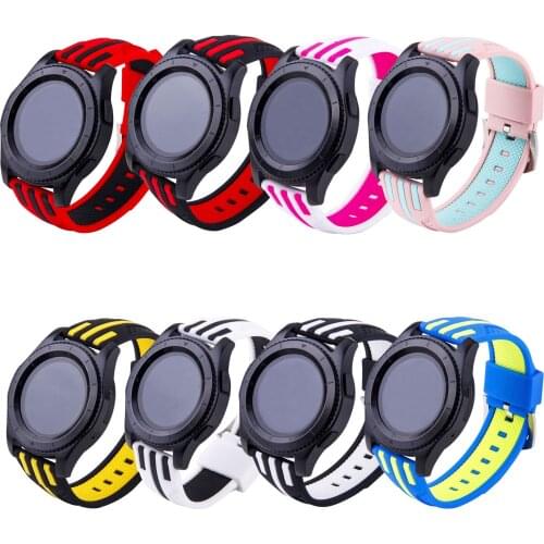 Stripe Silicone Strap for Samsung Gear S3 Band Replacement Bracelet for S3 R760 Classic S3 R770 Frontier Watch Band 22mm