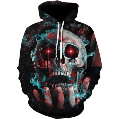 Tracksuits FashionZOOTOP BEAR New design skull poker print Men/Women Hoodies Funny 3D Sweatshirts Autumn Winter Pullover Hooded