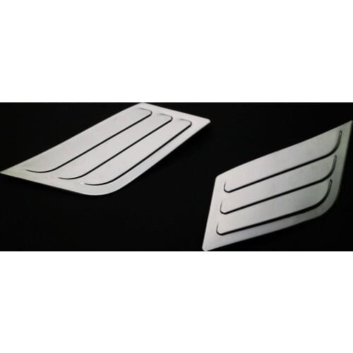 2pcs SUS304 Stainless Steel Rear Taillights Side Trim Accessories Car Styling Cover for Toyota C-HR CH-R 2017 2018