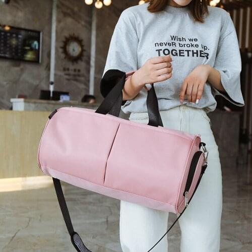 Woman Gym Bag Yoga Bags Women Fitness Sports Black Bag Backpacks Portable Travel Training Bag With Shoes Compartment