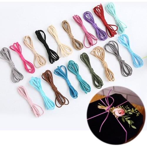 2018new Jewelry Accessories deerskin rope Gift Decorations double faced velvet necklace cords 25 yards/Roll knitted bracelet Diy