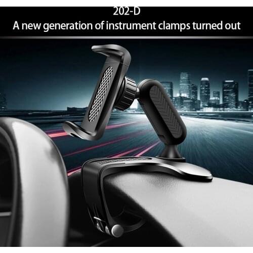 360 Degree Sun Visor Mirror Dashboard Cell Phone Clip GPS Phone Holder Car Multifunctional Mobile Phone Bracket Upgrade