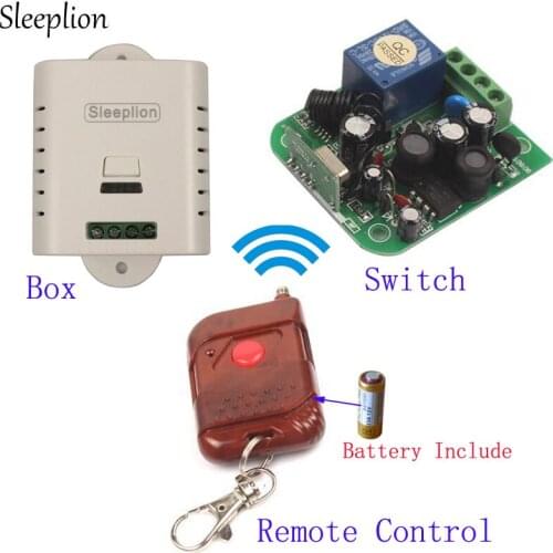 Sleeplion 110V 1CH Remote Control 433MHz Light Switch Wireless light Remote Control Switch 110V 85V-250V 315MHz