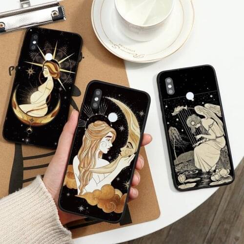 Witches moon Tarot Mystery totem Phone Case For Xiaomi Redmi note 7 8 9 t k30 max3 9 s 10 pro lite
