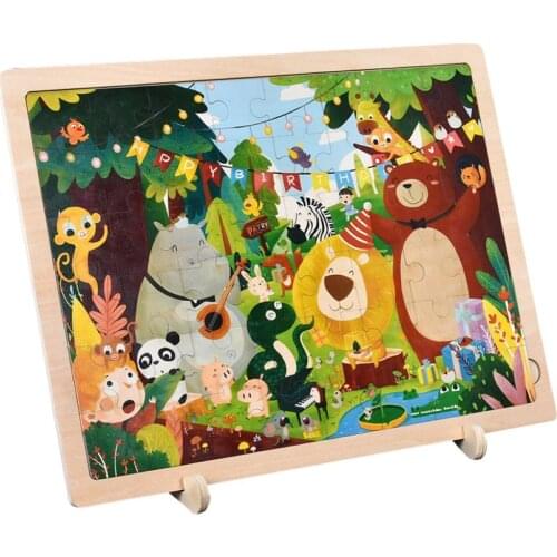Kids Toy Cartoon Dinosaur Underwater World Wood Jigsaw Puzzles Child Early Educational Learning Toys for Christmas Gift