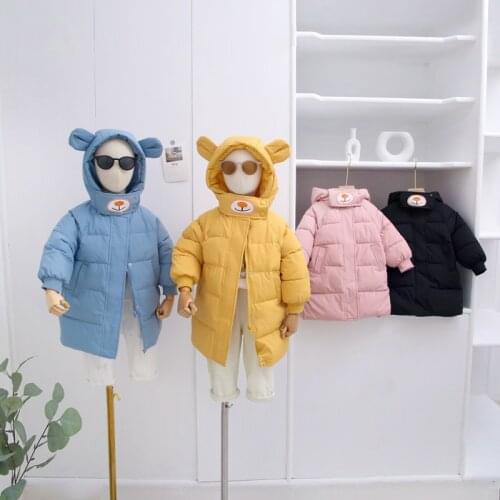 Children jacket Toddler Baby Girls boys Autumn Winter Windproof Coat Thick Warm Cotton jacket Parker Outwear 1-6t Kids Snowsuit