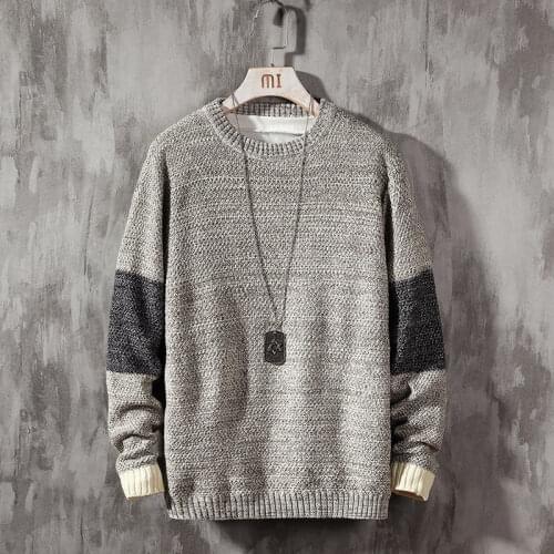 Fashion Japanese casual loose sweater mens style pullover men clothes Free shipping