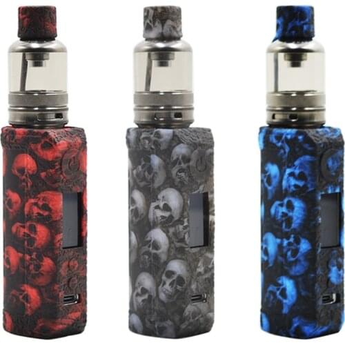 Soft Silicone Cover Case For Voopoo Drag x plus Carrying Protective Skull Case Cigarette Accessories
