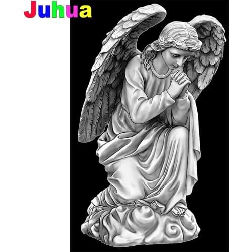 Black white angel DIY Diamond Painting Stitch kit Diamond Mosaic Virgin religious Diamond embroidery gift home decor