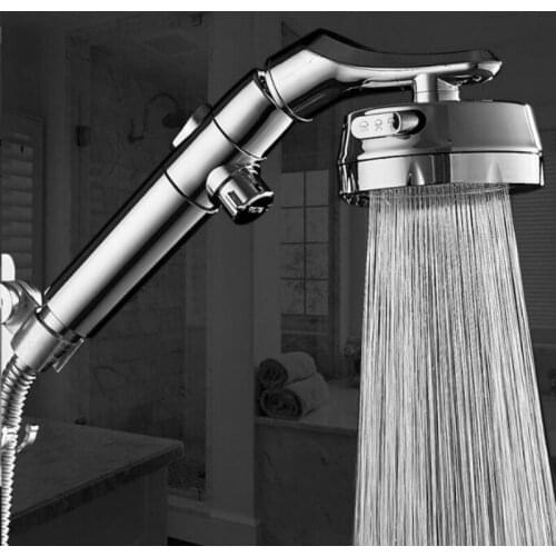 3 Modes Bath Shower Adjustable Jetting Shower Head High Pressure Saving Water Bathroom Anion Filter Shower SPA Nozzle Hot H8000