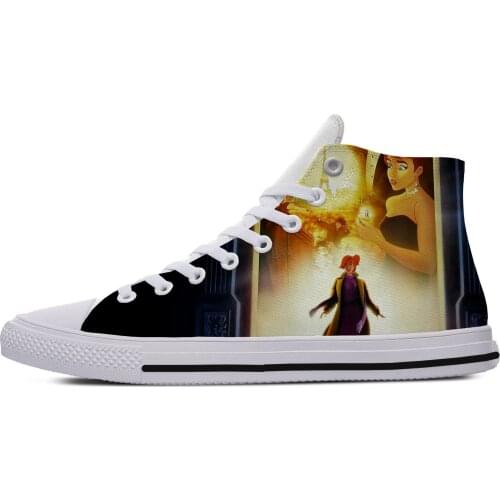 2019 Hot Latest Women/Wan Anastasia Printing Cool Funny Lightweight High Help Classic Canvas Shoes Breathable Fashion Sneakers