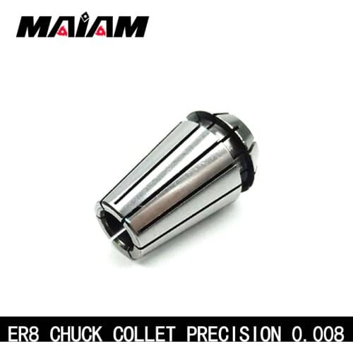 High-quality 0.008 ER8 chuck ER8 collet 1mm 2mm 3mm 4mm 5mm 3.175 1/8 ER chuck for CNC Engraving Machine Lathe Mill Tool holder