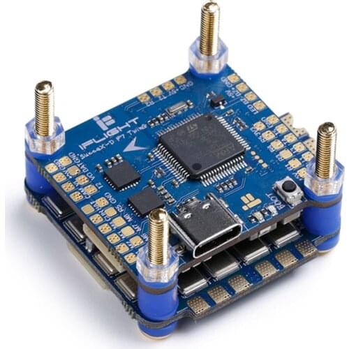 IFlight SucceX-D F7 TwinG Stack with SucceX-D F7 TwinG Flight Controller /SucceX 50A 2-6S BLHeli_32 4 in 1 ESC for HD FPV System