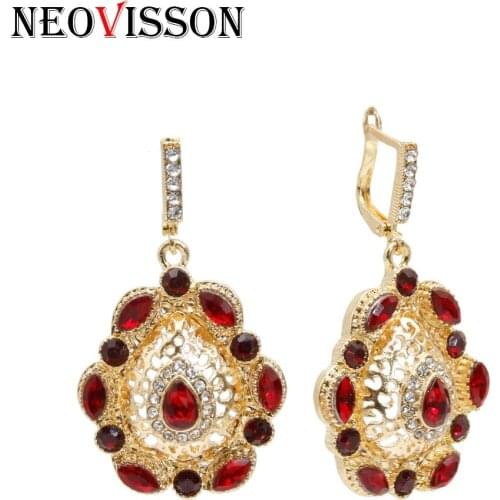Sunspicems Fashion Gold Color Africa Women Drop Earrings Algeria Ethnic Wedding Caftan Jewelry Gift