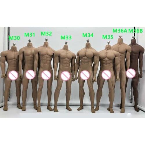1:6 Steel Stainless Skeleton body TBLeague M30 M31 M32 M33 M34 M35 1/6 Super Flexible seamless male doll body Suntan Man body