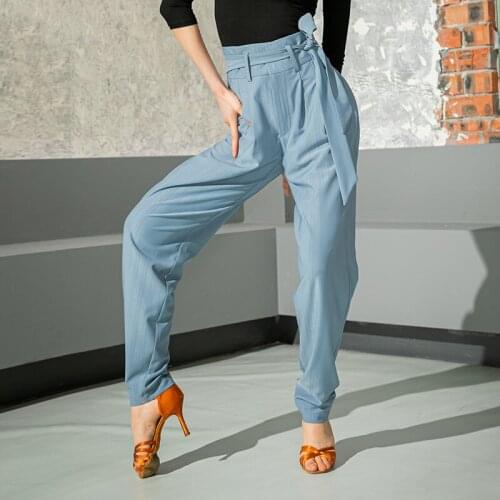 Latin Dance Training Pants Women/Men Modern Dance Practice Clothes Professional Rumba Tango Samba Cha Cha Dance Trousers DWY5478