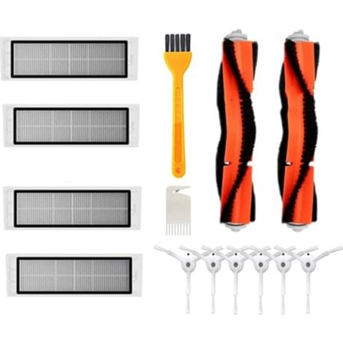 Main Brush+Hepa Filter+Side Brush For Xiaomi Roborock S5 Robot Vacuum Cleaner Spare Parts Vacuum Cleaner Accessories