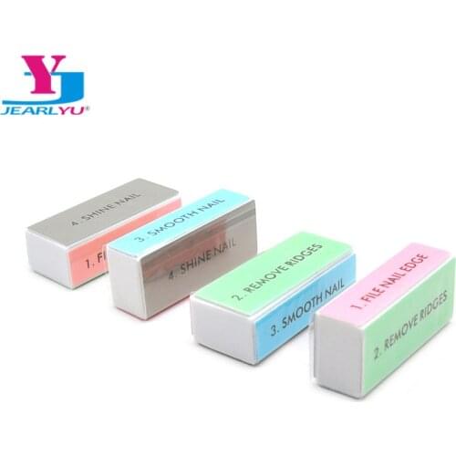 10Pcs/lot Four-sided Nail Buffer Sanding Nail File Sponge Professional Accessories Nail Polish Buffing Strong Thick Manicure UV