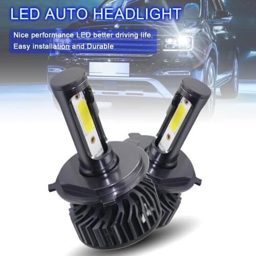2pcs H4 HB2 9003 Car LED Haedlight Bulb EV8 60W 8000LM 6500K DOB LED Auto Fog Lamp Hi Lo Light Bulbs For Car SUV IP65 Waterproof
