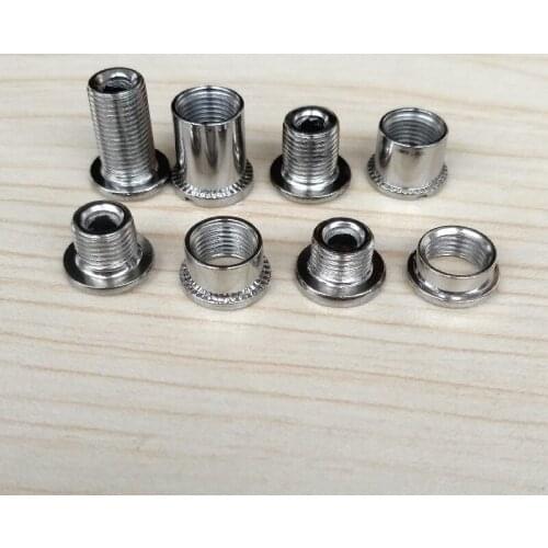 6 Sets Bicycle Crankset Steel Chainwheel ring Bolt & Nut Bike Parts M8 Pitch 0.75mm