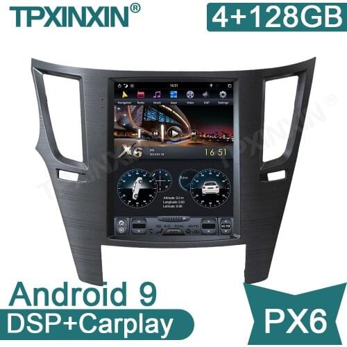 Android 9 PX6 For Subaru Legacy Outback 2009-2014 GPS Navigation Headunit Multimedia Player Radio Tape Recorder