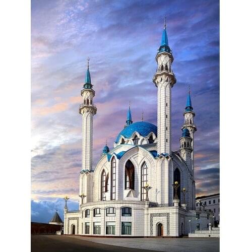 White Castle Painting By Numbers Landscape Set Acrylic Paint Diy Kits For Adults Picture Drawing Canvas Coloring By Number Decor