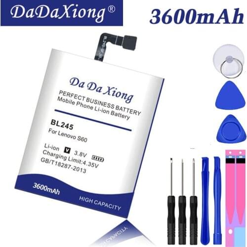 DaDaXiong Original 3600mAh BL245 Battery For Lenovo S60 S60T S60W Mobile Phone Battery