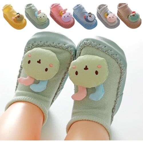 Baby Soft-Soled Footwear Spring and Autumn Thin Baby Toddler Socks Cartoon Non-Slip Soft-Soled Socks Children Floor Socks