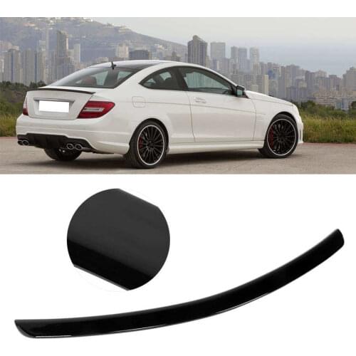 Glossy Black for AMG Style Trunk Lid Spoiler Fit for Mercedes-Benz C-Class C204 Coupe 2011 2012 2013 2014 Auto accessories
