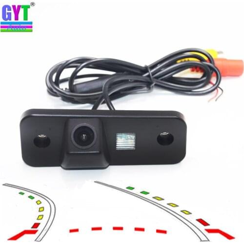 Dynamic Trajectory Tracks Car Rear View parking Camera For HYUNDAI Azera Santa Fe IX45 reversing backup camera Auto cam