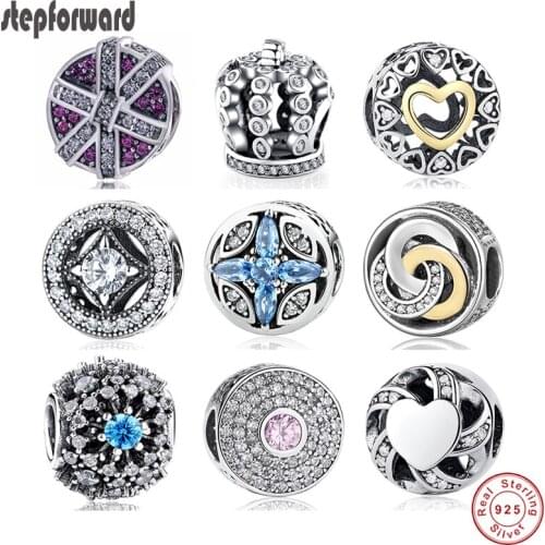 Classical design fashion Charms collection DIY CZ Paving 925 sterling silver silver for European famous bracelet