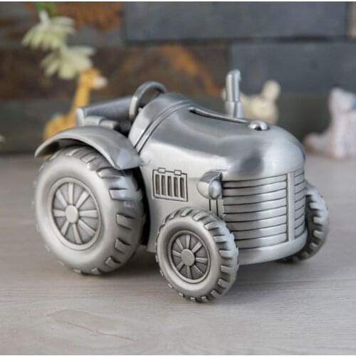 Creative Metal Crafts Car Metal Piggy Bank Deposit Coin Piggy Bank Retro Home Decor Coin Jar Favor Craft Gift For Kids