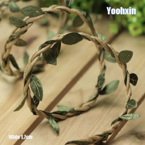 1.7CM Wide HOT cotton Embroidery green leaf flower lace fabric trim ribbon DIY sewing applique collar guipure cord dress decor