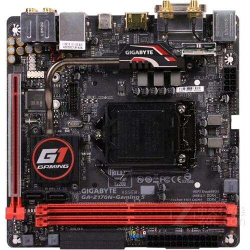 MINI-ITX HTPC 17*17 For Gigabyte GA-Z170N-Gaming 5 Original Used Motherboard Z170 Socket LGA 1151 DDR4 Support I7 6700K