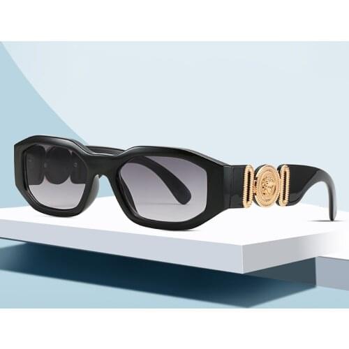 Fashion Small Steam Punk Sunglasses Men Women 2019 New Luxury Personality Irregular Square Ladies Eyeglasses AS035