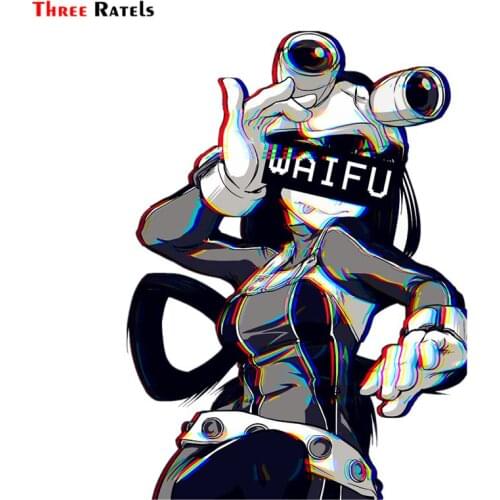 Three Ratels FC454 Tsuyu Waifu cartoon 3D Stickers for car poster anime decal