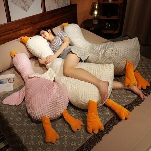 Simulation 3D Big White Goose Plush Toy Soft Plush Giant Bird Sofa Cushion Room Decoration Wild Goose Doll Children Birthday