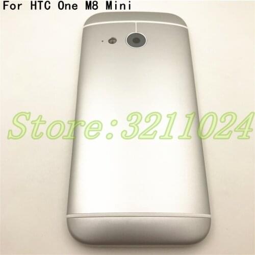 Original Metal Housing 4.5" For HTC One M8 Mini 2 Back Battery Cover Housing Case with Volume Power Button Camera Lens +Logo