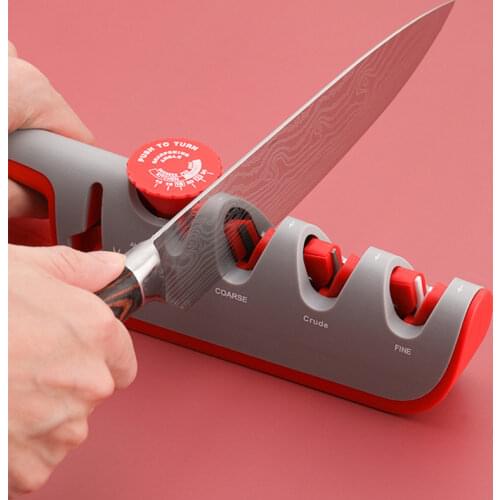 Professional Drill Sharpener Household Knife Sharpeners Electric Mechanical for Knives Manual Rotary Mechanism Clip Leather Hook