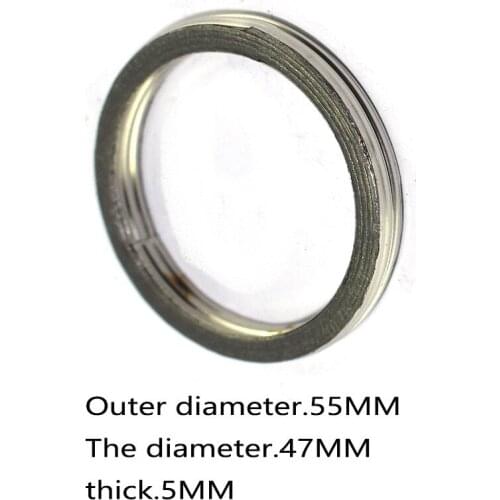 OD 55mm ID 47mm Thickness 5mm Hendler Exhaust Gaskets for Kawasaki ATV KXT250 Tecate KX250 KDX250 KX500 2-s