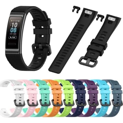 Sport Silicone Watch Band For Huawei Band 3/Band 3 Pro/Band 4 Pro Smart Watch Wristband Replacement Soft Fashion Strap Bracelet