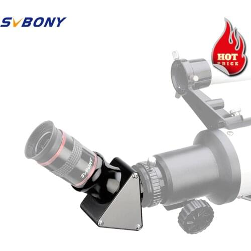 SVBONY SV138 1.25 inch Zenith Mirror 1.25" 45 Degree Correct-Image Prism Diagonal for Refractor for Astronomy Telescope W9107A