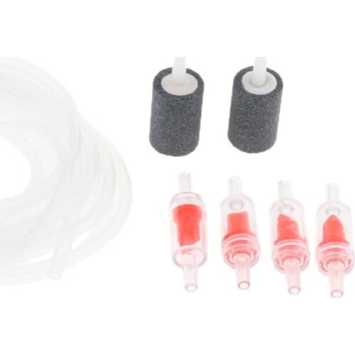 4m Tube Aquarium Air Pump Accessories Air Stone Check Valve and Connectors