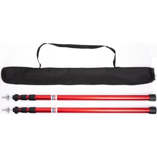 Thicken Aluminum Alloy Tent Pole Adjustable Tent Support Rod Beach Shelter Tarp Awning Pole Replacement Pole for Outdoor Camping