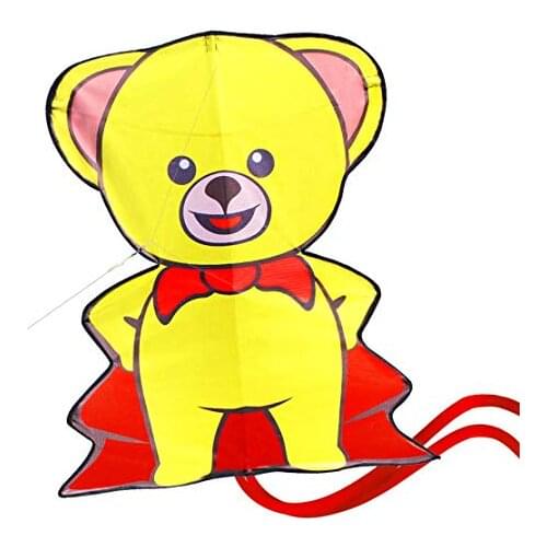 Cartoon Animal Bear Kite Single Line Kite Flying for Children Kids Outdoor Toys Beach Park Playing