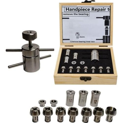 1 set Dental Handpiece Repair Tool Bearing Disassemble & Install Cartridge Maintenance Chucks Standard\Torque\Mini