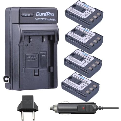 4pc 1100mAh NB-2L NB 2L NB2L NB-2LH Rechargeable Camera Battery + Wall/ Car Charger for Canon camera 350D 400D G7 G9 S30 S40 Z1