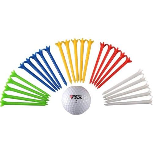 50Pcs Manufacture 70/83mm Mixed Color Plastic Crown Golf Tees Booster Tees Friction Reduce Golf Holder Training Golf Accessories