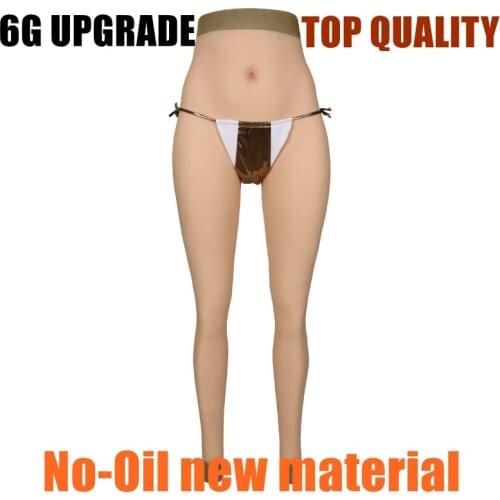 6G Silicone Panty Realistic Full Silicone Fake Vagina Panty Ankle-length Crossdresser Transgender Cosplay Transvestite Dragqueen